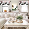 thumbnail image 4 of Red Plum Blossom Valance Curtain Mountain Water Ink Painting Spring Window Valances Rod Pocket Short Curtains Window Treatments for Kitchen Bedroom Bathroom Laundry 42" x 12", 4 of 9