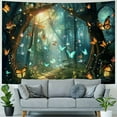 thumbnail image 4 of BCIIG  Enchanted Forest Tapestry, Fairy Tapestry Butterfly Wall Art Nature Tapestry Wall Hanging for Room Bedroom Dorm Decor 60x50inch, 4 of 6