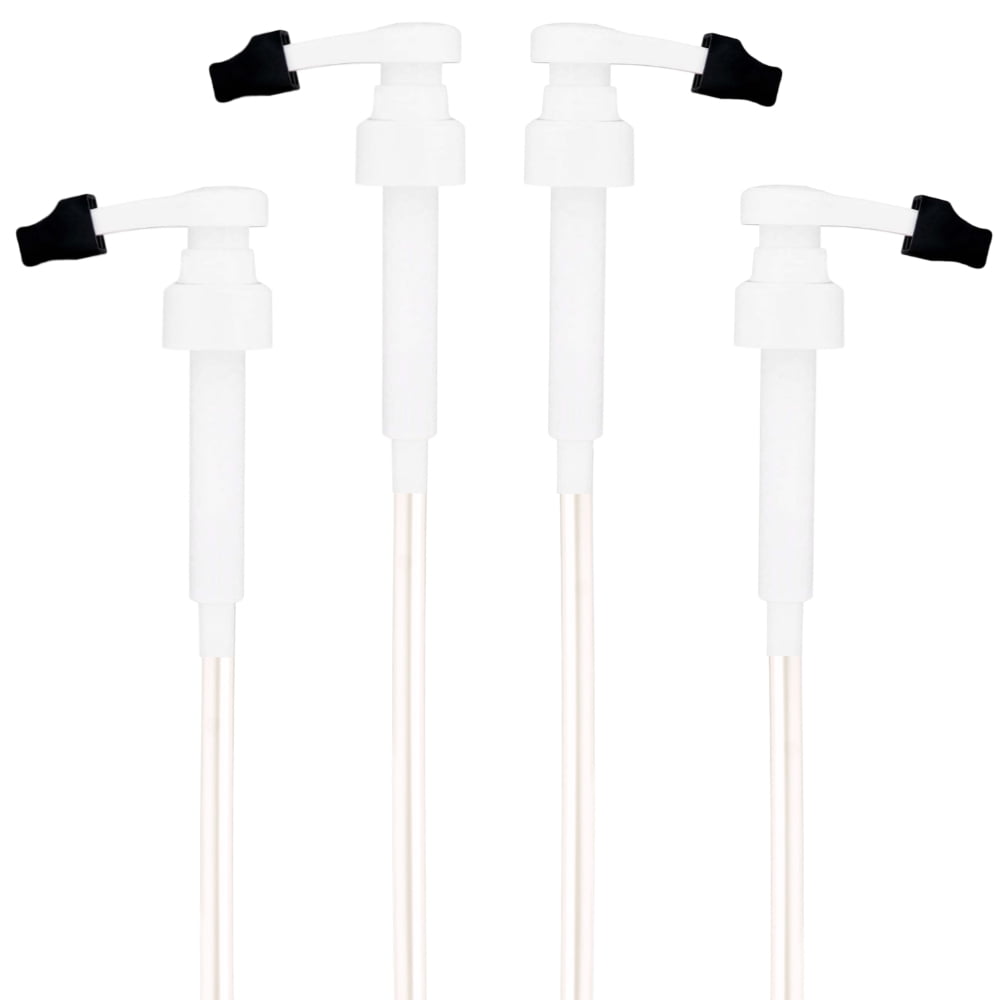 Syrup Pump for Monin Glass 750mL (25.4 Fl Oz) Syrup Bottles (Pack of 4)