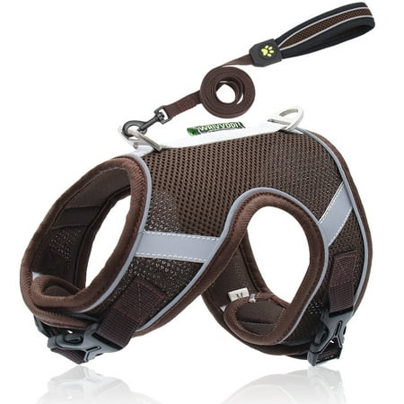 Dog Harness Soft Mesh Breathable Small Medium Large Dog Chest Harness Strap with Leash Adjustable for Outdoor WalkingTraining Outdoor No Pull A41