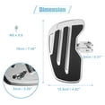 thumbnail image 2 of Pair Motorcycle Foot Peg Front Rider Foot Rest Support Footboard for Harley Softail Slim Breakout 2018-2021 Silver Tone, 2 of 6