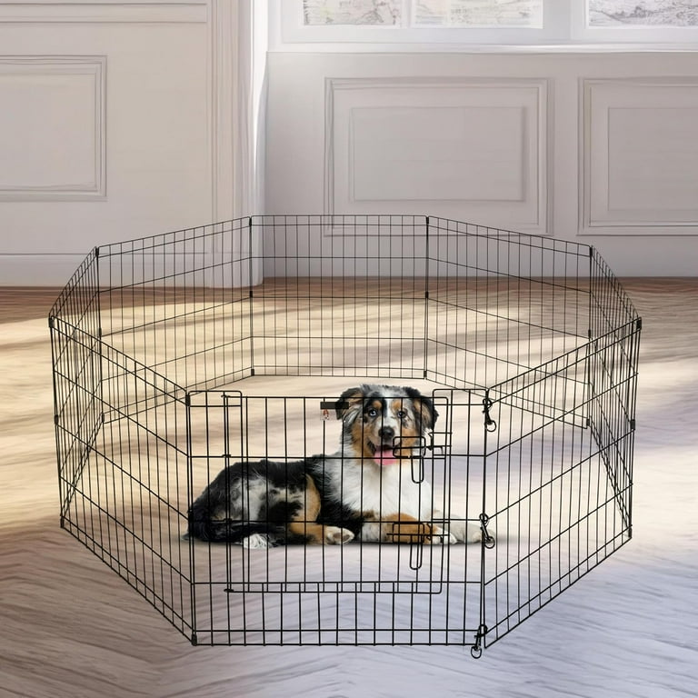 Bestpet Pet Playpen Exercise Cage, 8 panel, 30
