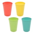 thumbnail image 4 of Mainstays 4 pack Plastic Drinking Tumbler, Multi-color, Unbreakable & Lightweight Cups, 4 of 6