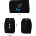 thumbnail image 3 of HSHDLDF Makeup Bag Cosmetic Bag for Women,1Pcs Large Capacity Makeup Bags and 1Pcs Pencil Case Makeup Brushes Storage Bag Travel Toiletry Bag Organizer ¡­, Black and white, 3 of 5