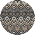 thumbnail image 2 of Addison Rugs Dream Shag Premium Machine Washable Transitional Tribal, Boho Desert Round Rug, 8' x 8', 2 of 8