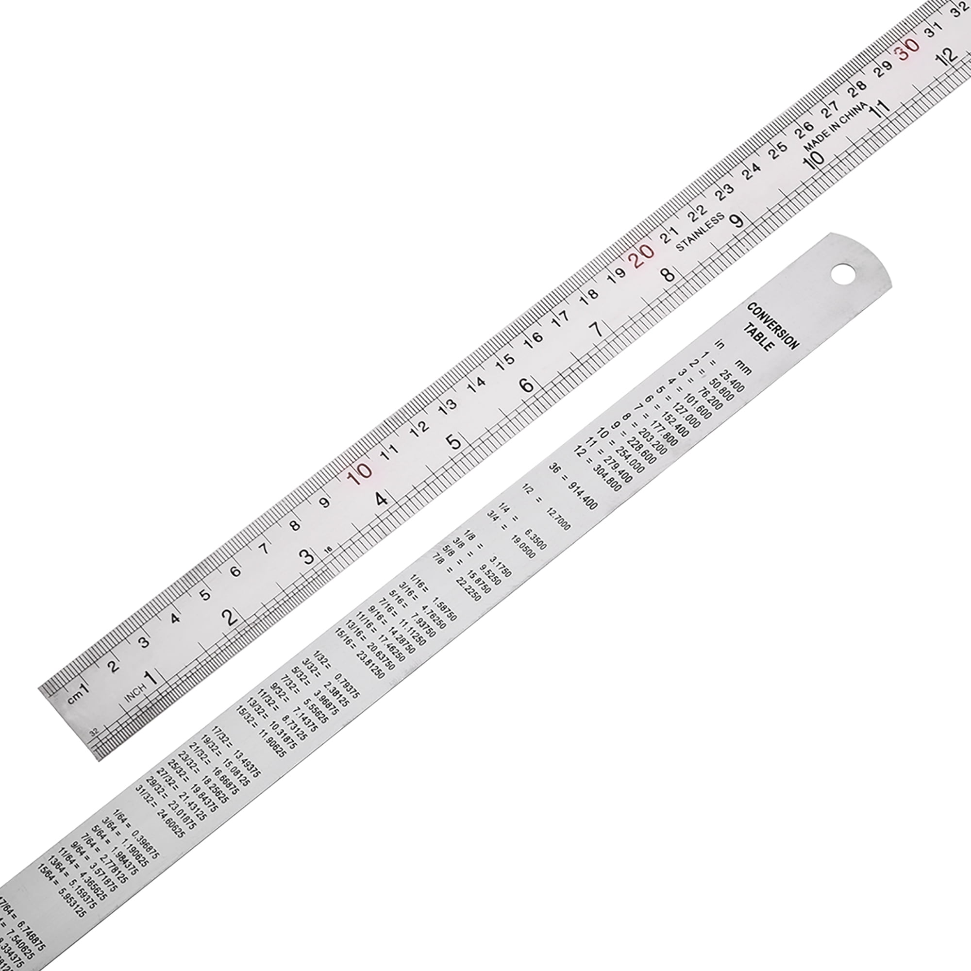 Straight Ruler 50cm 20 Inch Stainless Steel Measuring Tools with
