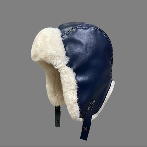 Qepwscx Women Hats Slouchy Fleece Beanie Hats Scarf Ear Flap Warm Winter Knitted Hat Thick Skull Ski Cap , Ear Cover Hat ,Windproof Hooded Cold Weather Hat Neck Warmer