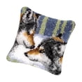 thumbnail image 1 of spellwife DIY Latch Hook Set Throw Pillow Covers Craft for Embroidery Carpet Wolf, 1 of 9