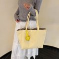 thumbnail image 6 of Hsqqdc Large Canvas Tote Bag, Lightweight Star Spot Shoulder Handbag for Work Travel, 6 of 7