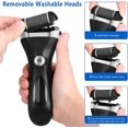 thumbnail image 5 of Rechargeable Electric Foot Callus Remover Kit with 3 Roller Heads - 2 Speeds, Battery Display, 5 of 5