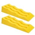 thumbnail image 1 of RV Leveling Ramp, Car Leveling Blocks Up to 7716LBS, 3 Heights for Motorhomes, Trailers, HDPE, 24x8.3x4.7in, 2PCS, Prevent Tire Deflation, Maintain Stability, 1 of 7