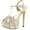 Champagne, variant on Eye Candie Womens High Heel Dress Sandals Pumps