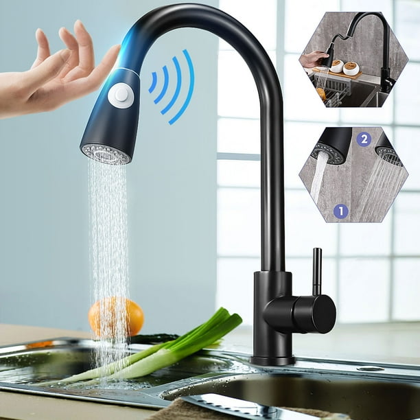 Fortnite Kitchen Faucet Hamster Ball Kwanshop Touch On Kitchen Faucets With Pull Down Sprayer Latest Upgrade Smart Kitchen Sink Faucets With Free Hose Brass Baking Varnish Walmart Com Walmart Com