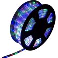 thumbnail image 2 of Ainfox 110V 100 Ft. 2 Wire Led Rope Lights Strip Christmas Lights Waterproof Indoor Outdoor Use for Backyard Party Christmas Thanksgiving Decoration(Colorful), 2 of 7