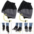 thumbnail image 1 of SHISUYAN Paire de Guêtres Imperméables pour Chaussures de Randonnée avec Cordon Réglable et Crochet Noir, 1 of 8