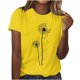 thumbnail image 1 of Camiseta de Manga Corta de Cuello Redondo Impresa para las Mujeres, Casual Diario Y Partido de Moda Superior, 1 of 2