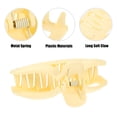 thumbnail image 3 of NOMADIC NOOK Plastic Hair Claws Hair Clips for Women 3.78''x1.85''x1.42'' Light Yellow&Beige 2 Pcs, 3 of 7