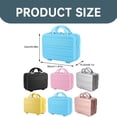 thumbnail image 3 of Hand Luggage Makeup Case - Small Portable Travel Case, ABS Material, Scratch-Resistant, Large Capacity, Convenient Carry-On with Handle for Cosmetics, Jewelry, and Personal Items, Makeup Organizers, 3 of 8