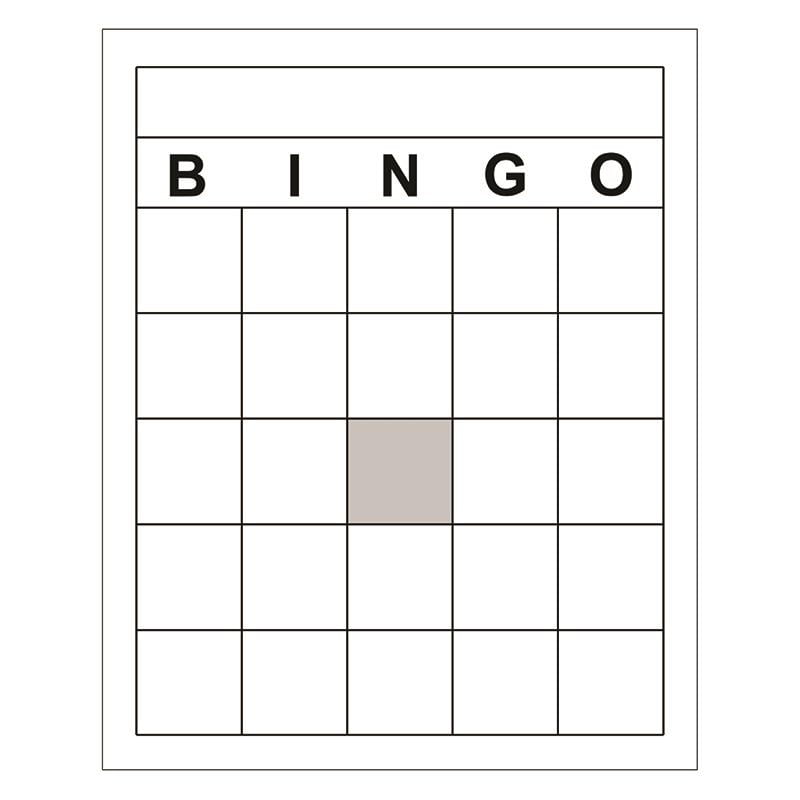 printable blank bingo card