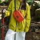 thumbnail image 4 of Bolsa bandolera Bolsa de pecho para exteriores, de nylon, impermeable, de gran capacidad, ligera, para almacenamiento versátil para viajar, deportes, para desplazarse, negra, beige, 4 of 7