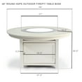thumbnail image 5 of 25"(H)x 48" (W) Round Poly Fire Pit- Top and Base Only, White(Discontinued), 5 of 5