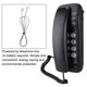 thumbnail image 4 of Teléfono Fijo con Cable Montaje en Pared Extensión de Teléfono de Línea Fija Sin Identificador de Llamadas Teléfono del Hogar Escritorio o Pared para la Familia del Hotel(Negro) Ecomeon no, 4 of 4