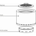 thumbnail image 3 of JYLP 19.5 Inch Smokeless Stainless Steel Fire Pit, Modern Round Wood Burning Outdoor Fire Pit with Removable Ash Pan, Weather Resistant Carry Bag for Patio, Backyard, Camping, 3 of 4