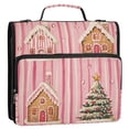 thumbnail image 5 of FORMRS Zipper Binder with Shoulder Strap 2-inch Ring 500 Sheet Capacity File Bag, Gingerbread Houses, 5 of 5