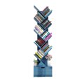 thumbnail image 2 of Estantería de almacenamiento para libros, estantería de suelo para estudiantes, con forma de árbol, económica, sencilla, pequeña, con cajón de almacenamiento, 2 of 5