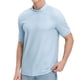 thumbnail image 1 of pstuiky camiseta de hombre, Camisas casuales de moda para hombre con cuello alto texturizado sólido camisetas de hombre m, 1 of 4