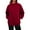 Red, variant on Fiaer Women Pullover Sweatshirts Oversized Long Sleeve Crew Neck Baggy Solid Color Casual Trendy Pocket Tops for Daily Yellow XL