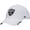 White, variant on Women's '47 Silver Las Vegas Raiders Miata Clean Up Secondary Adjustable Hat