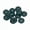 Black 30L, variant on Mibo 12pcs Round Melamine Buttons with Rim - 30L(19mm) - 4 Hole - Red