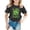 Black, variant on lnmuld Shirts for Easter Saint Patrick's Day Cute Round Neck Short Sleeve Tee for Girls Summer Casual Kids T-Shirt Size:4-5 Years