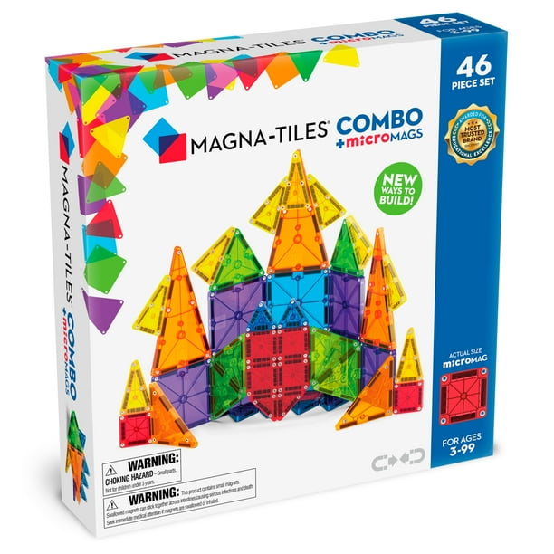 Set de construcción magnética MAGNA-TILES Combo 46 piezas