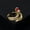Red, variant on Womens Gold Plated Snake Ring Adjustable Copper Fashion Jewelry Unique Design Micro Mounted Craftsmanship Everyday Wear