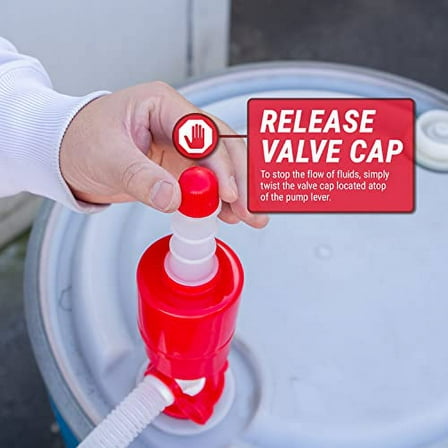 TERA PUMP TRDRUM20 Emergency BPA-Free Drinking Water Drum Siphon Pump (5.5 GPM) for 55 Gallon Drums