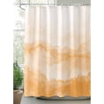 thumbnail image 2 of Fsddascl Orange Ombre Mountain Shower Curtain Set - 66" x 72" Washable Bathtub Curtain with 12 Hooks, Nature Abstract Art Marble Gradient Waterproof Fabric Stall Shower Curtains for Bathroom/Bathtub, 2 of 6