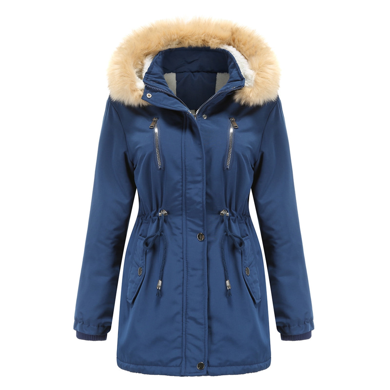 Winter Coats Jackets for Women Thick Warm Fleece lined parka jackets ...