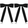 thumbnail image 1 of Paquete de 2 corbatas occidentales para hombres, corbatas de lazo Kentucky, pajaritas de vaquero negras Colonel Sanders, pajarita de fiesta negra, talla única, 1 of 5