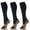 Black Brown, variant on 3 Pairs Copper Compression Socks for Women & Men Circulation 15-20 mmhg - Better Blood Flow, Swelling, Best Support for Medical, Running, Nursing