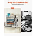 thumbnail image 2 of VEVOR Desktop Bookshelf White Desktop Storage Organizer 2-Tier for Office & Home, 2 of 9