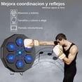 thumbnail image 4 of Kit de Máquina de Boxeo Musical y Guantes de Boxeo 8 Oz  Bluelander con Protector Bucal, Blanco con Dorado, 4 of 5