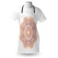 thumbnail image 4 of Mandala Apron, Hand-Drawn Doodle Mandala with Leaves and Star, Unisex Kitchen Bib with Adjustable Neck for Cooking Gardening, Adult Size, Burnt Orange Orange, by Ambesonne, 4 of 4