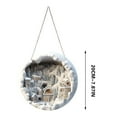thumbnail image 2 of Round Acrylic Christmas Decorations Reindeer Hanging Sign Festive Wall Decorations, 2 of 6