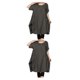 thumbnail image 4 of Vestido suelto femenino manga corta primavera verano bata Cuello Irregular Casual color sólido Sonducket, 4 of 6