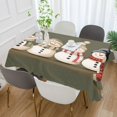thumbnail image 2 of Yayeee Tablecloths 60" x 120" Rectangle Wrinkle Resistant Party Table Cover, Cute Snowmen, 2 of 8