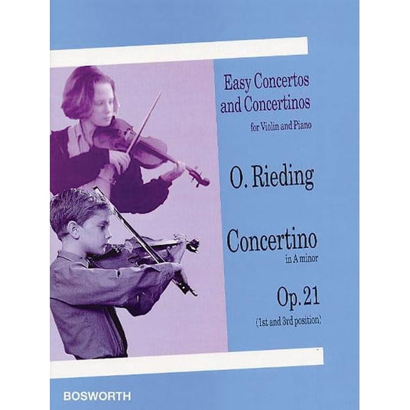 Easy Concertos and Concertinos for Violi Oscar Rieding: Concertino in a Minor, Opus 21, (Paperback)