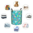 thumbnail image 6 of Balery Donut Round Laundry Basket with Handles Waterproof Freestanding Laundry Hamper for Clothes Toys in the Dorm and Family-Small, 6 of 8