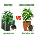 thumbnail image 3 of OUSITAID 11inch Square Plant Grow Bags Non-Woven Breathable Plant Grow Pots with Sturdy Handles and 4 Poles Reusable Garden Growing Containers for Garden Planting Vegetable and Flowers, 3 of 9
